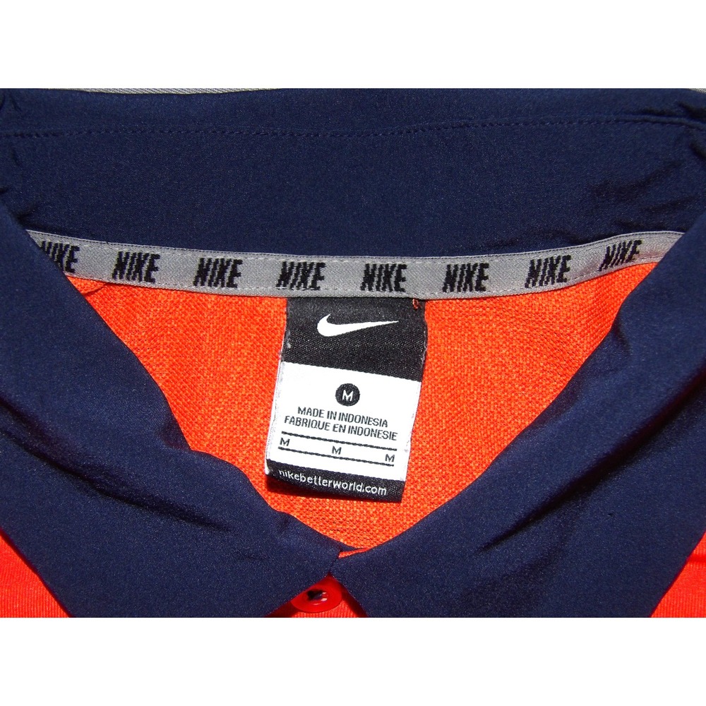 Nike Dri-Fit SYRACUSE ORANGE Performance Polo Golf Shirt Men's Medium - Picture 6 of 6